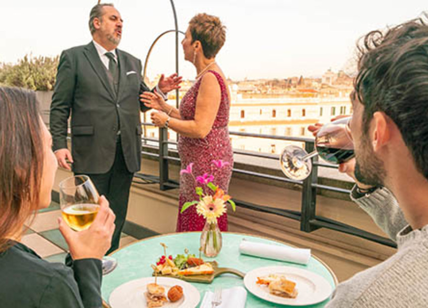 Trastevere Rooftop Opera and Aperitif